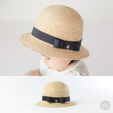 Sopia baby straw cloche hat
