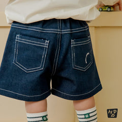 Vito wide denim shorts