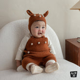 Moa Knit Baby Overall Set