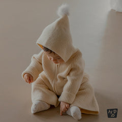 Momong Knit Baby Top and Bottom Set
