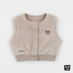 Bubbly double velour vest