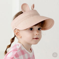 Rabbit straw sun cap