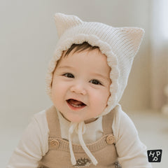 Fla knit baby bonnet