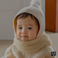 Mink Fluffy Knit Baby Muffler