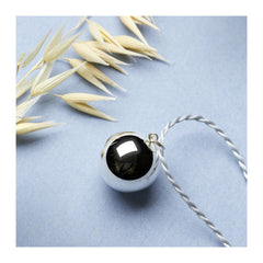 Pregnancy Necklace - "JOY" Silver Gold camel silk cord