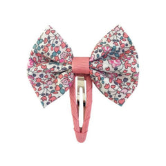 Small Bowtie Bow on Snap Clip - Liberty Eloise C/160