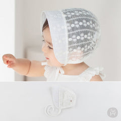 ESTELL Lace Baby Bonnet