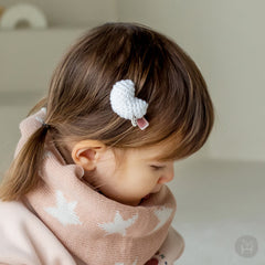 Ruche baby barrettes set