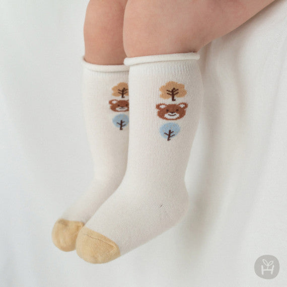 Lesser rolling baby knee socks