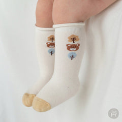 Lesser rolling baby knee socks