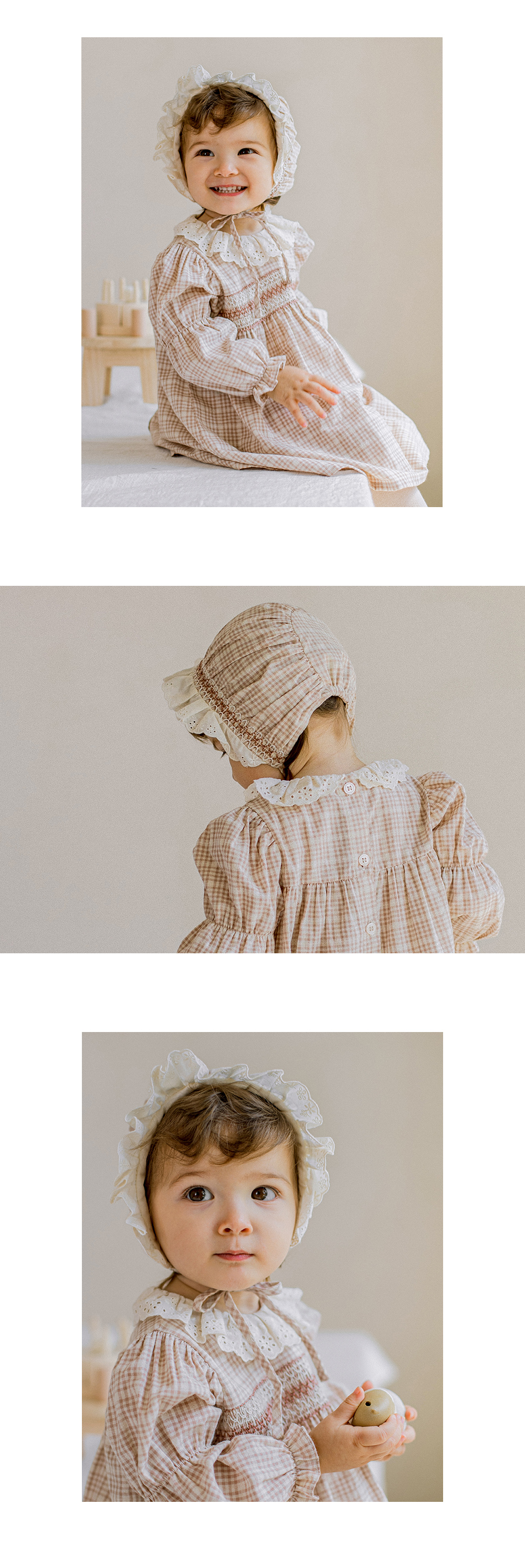 Madeleine baby bonnet