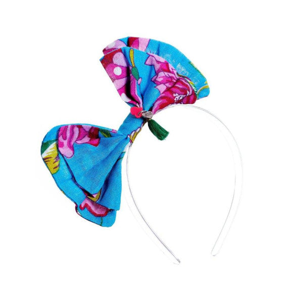 Printed Fabric Bow Headband