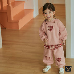 Rosy Heart Fleece Set