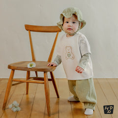 Happy Bebe Cotton Gauze Pants