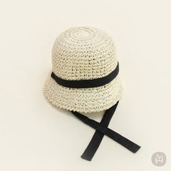 Torry straw baby hat