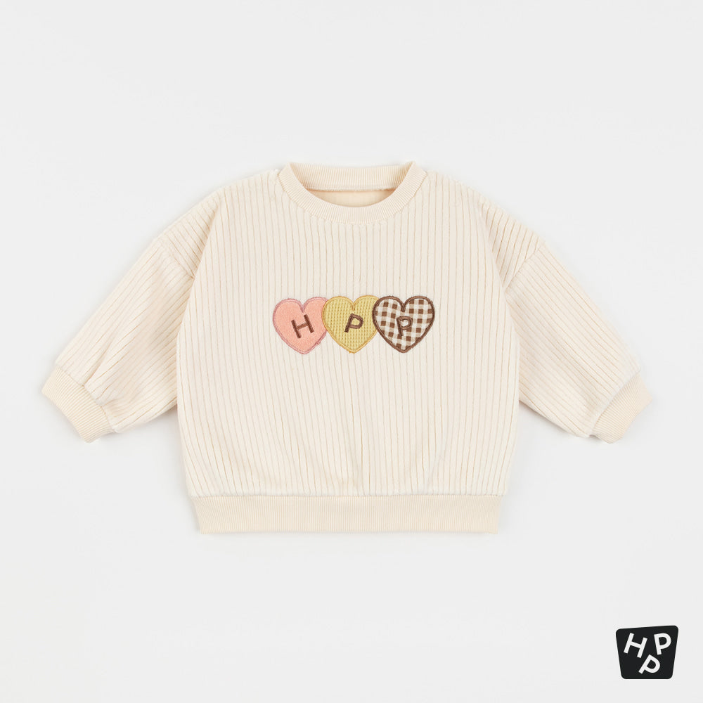 Vanilla double velour sweatshirt