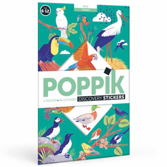 Poppik - Stickers poster BIRDS