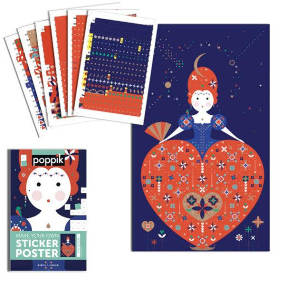 Queen of Heart - Huge Poster (1600 stickers) (6-12 YEARS OLD)