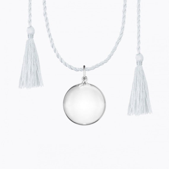 Pregnancy Necklace - "JOY" Silver Gold camel silk cord