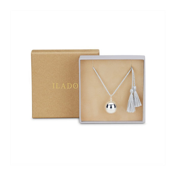 Pregnancy Necklace - "JOY" Yellow Gold camel cord