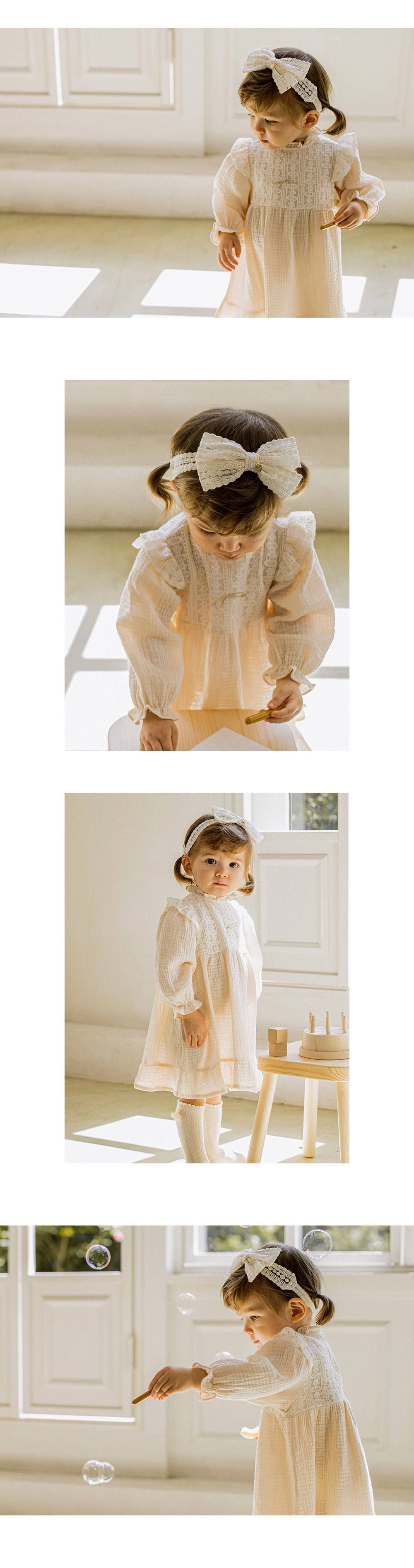 Reeve lace baby hairband