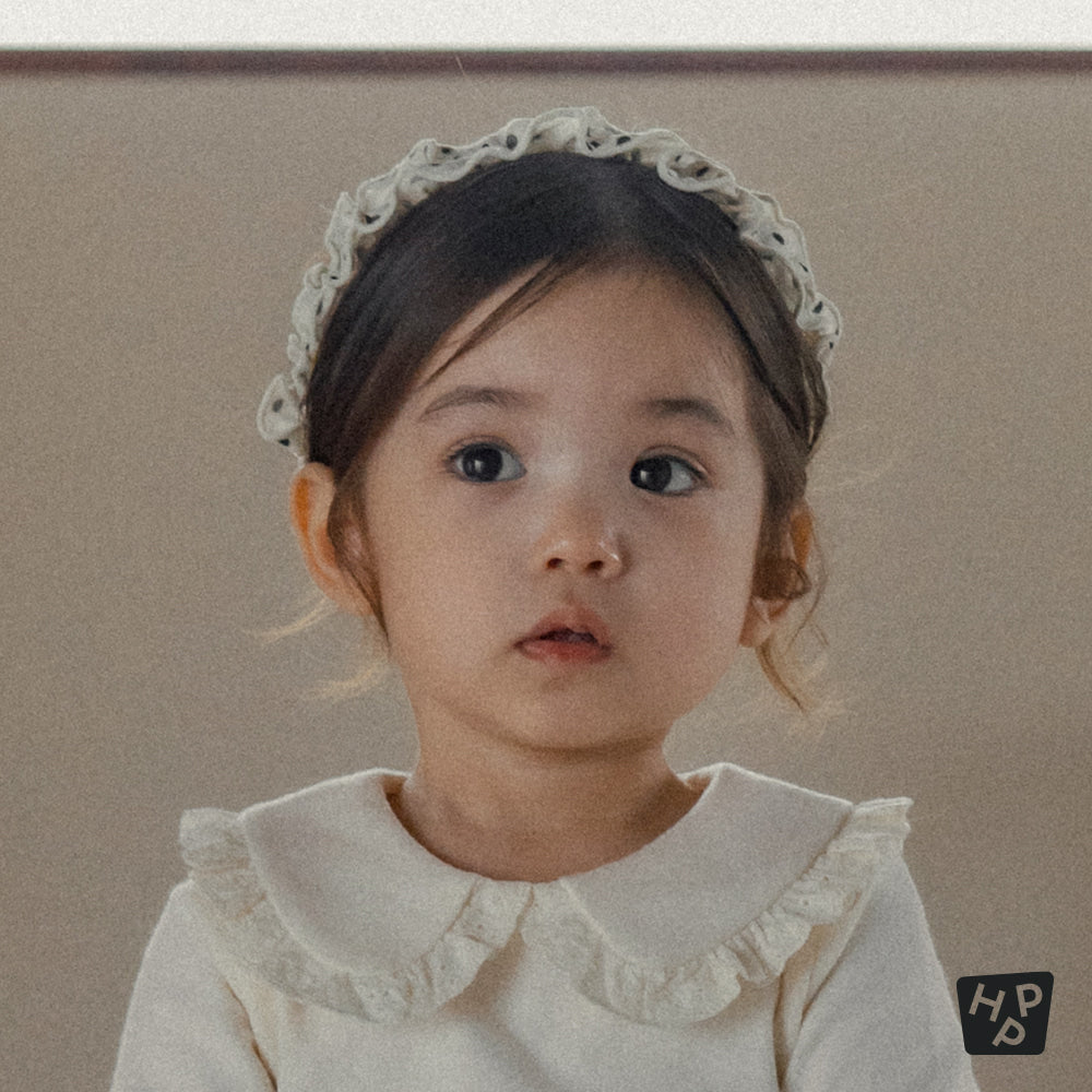 Plume baby hairband