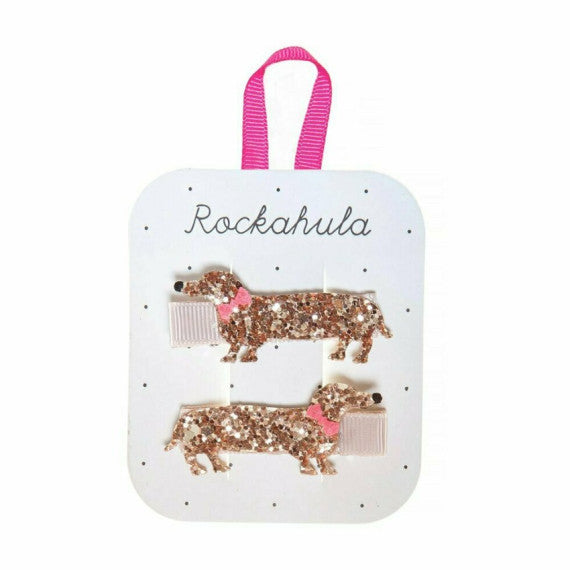 Morris Sausage Dog Hair Clips Set