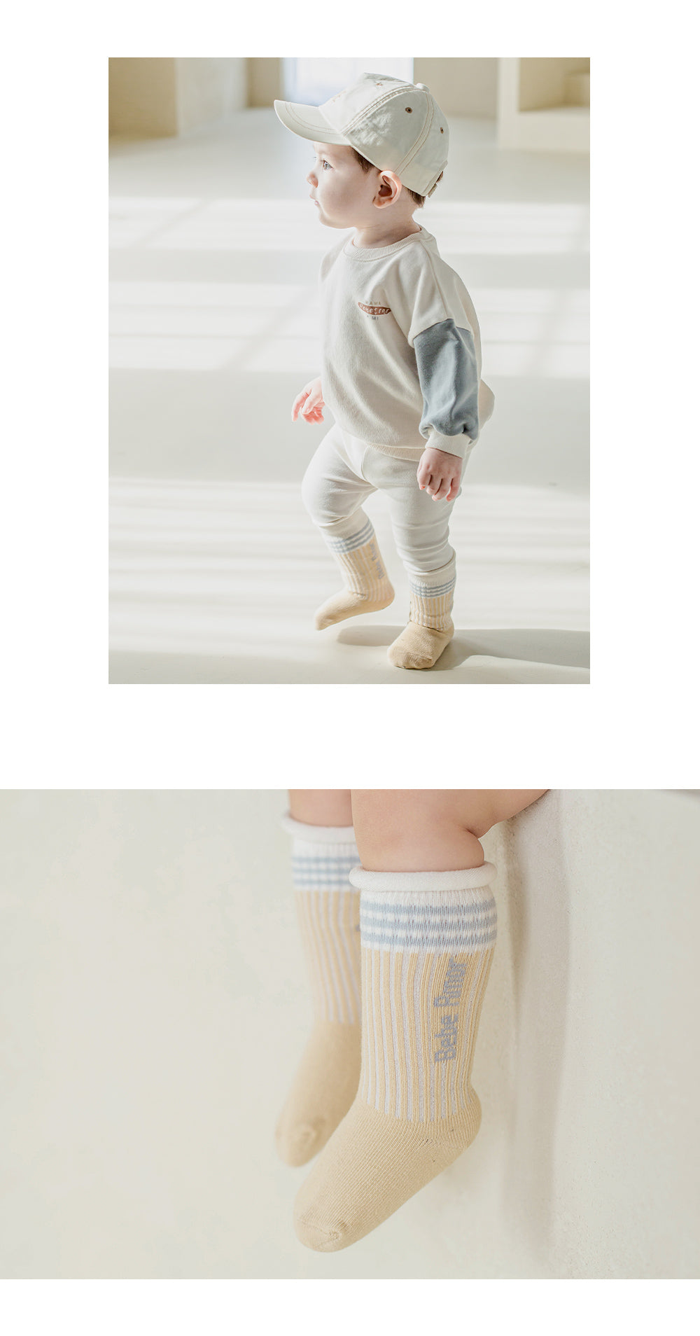 Abin Rolling Baby Knee Socks