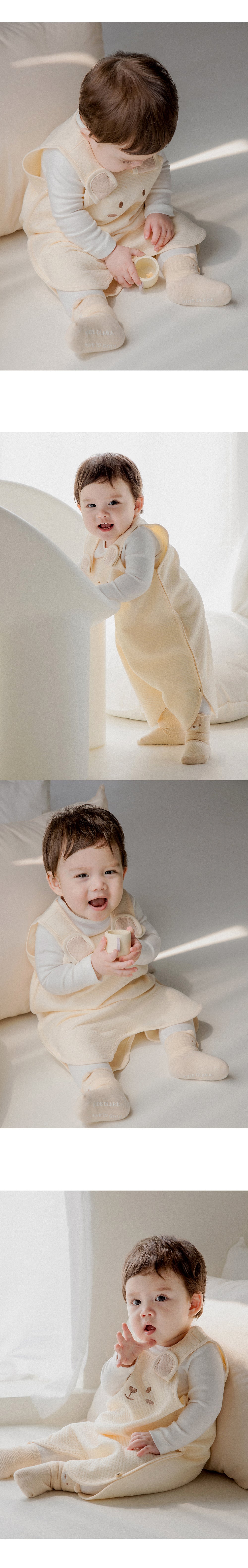 Bao Bamboo Baby Sleeping Vest_Cream
