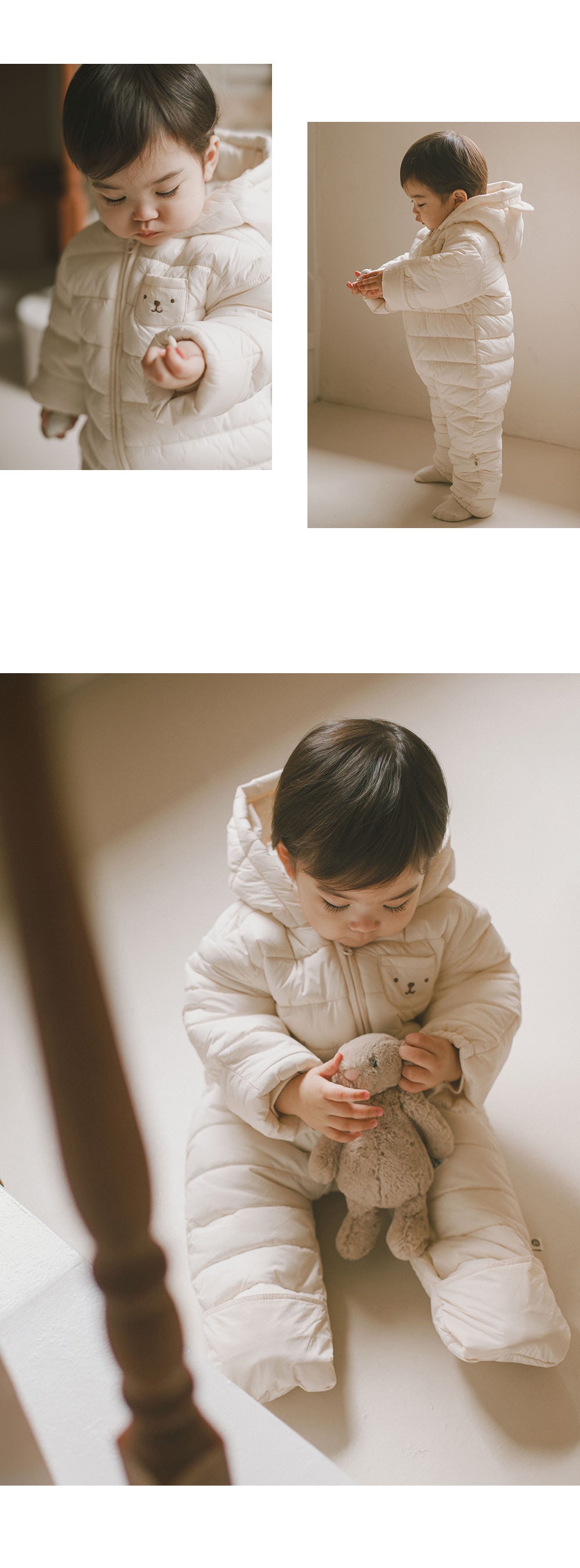 Bearboo vegan baby padded coveralls