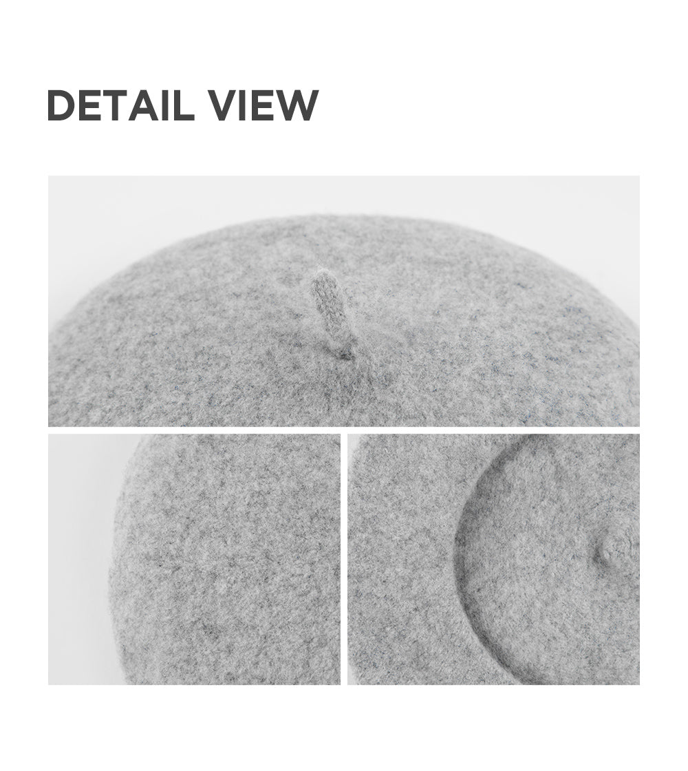 Blooming wool beret