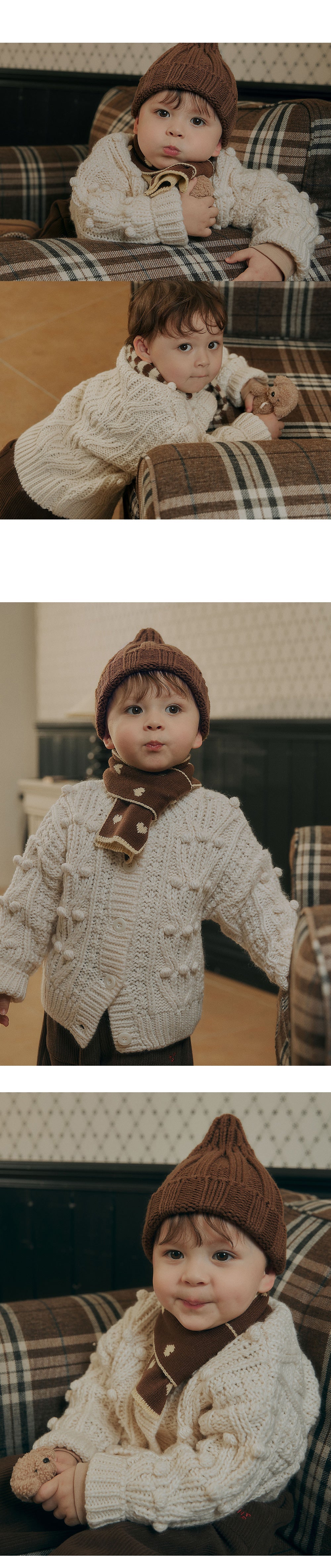 Bobo Knit Baby Cardigan