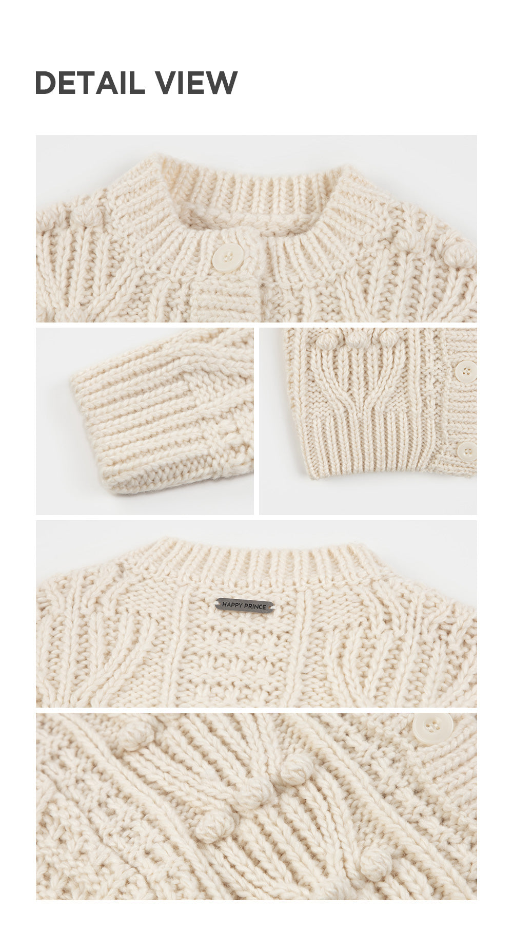 Bobo Knit Baby Cardigan