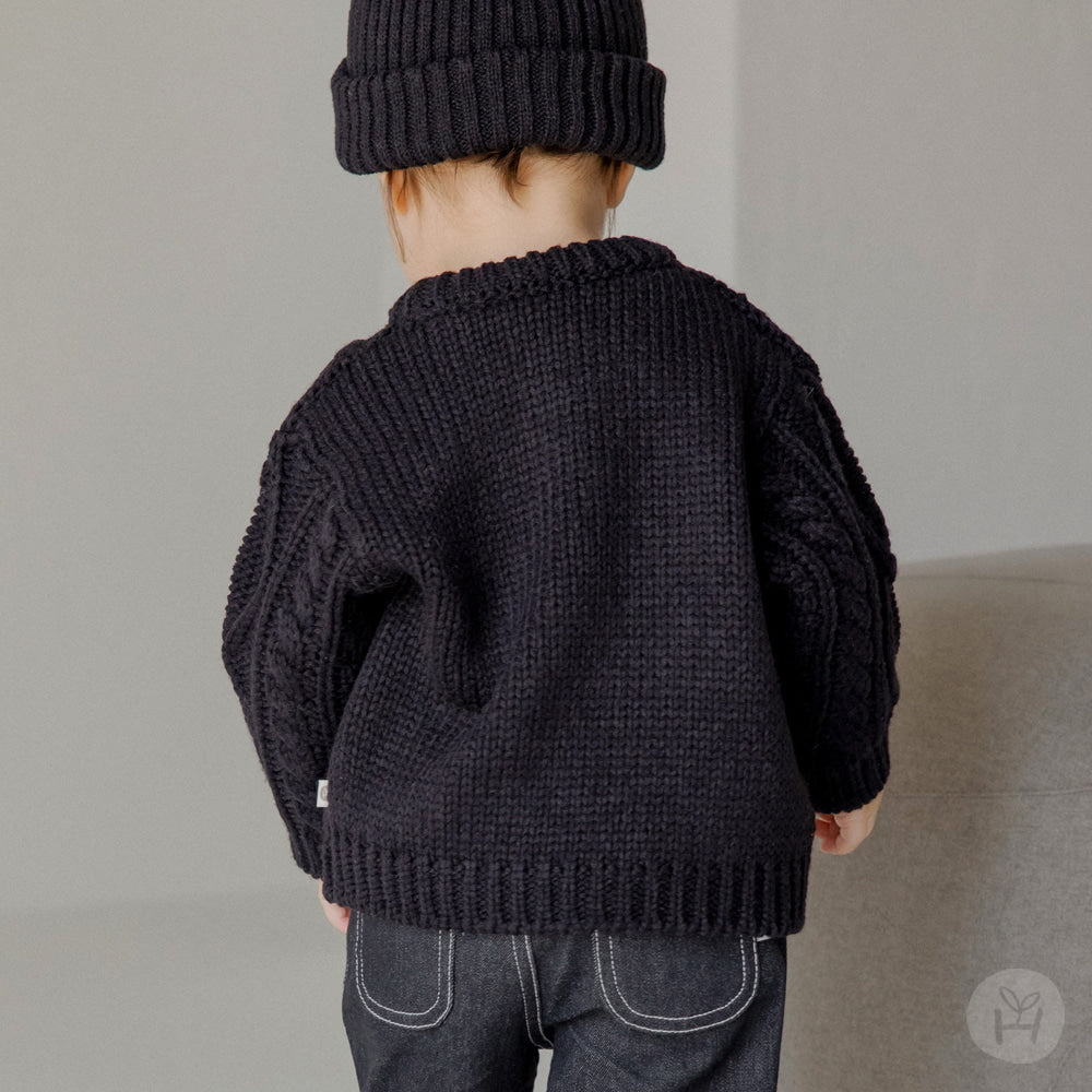 Brahms knit baby sweater