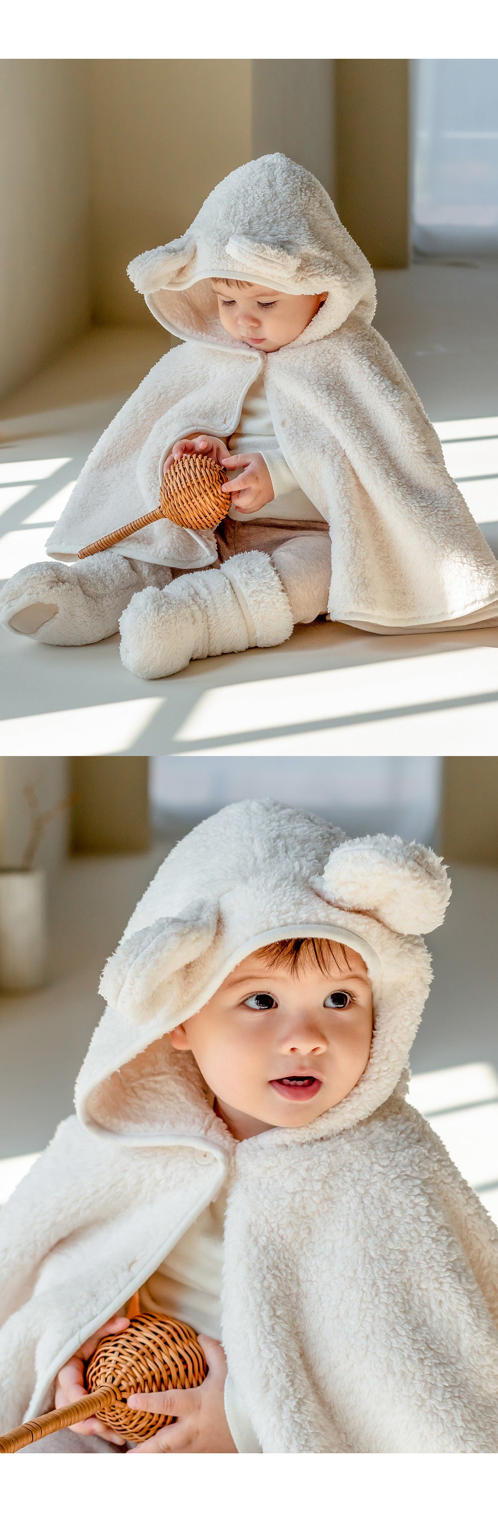 Dayni fleece baby cape