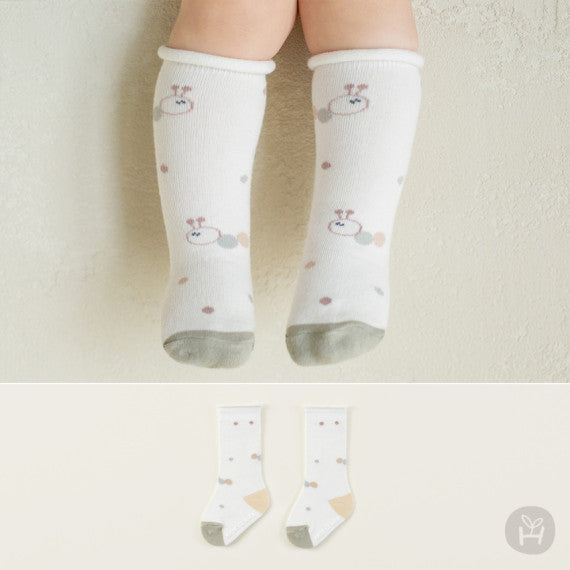 Lanya rolling baby knee socks