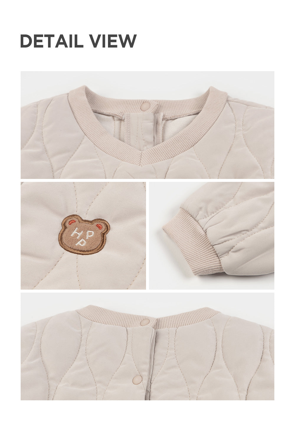 Ellado padded baby sweatshirt