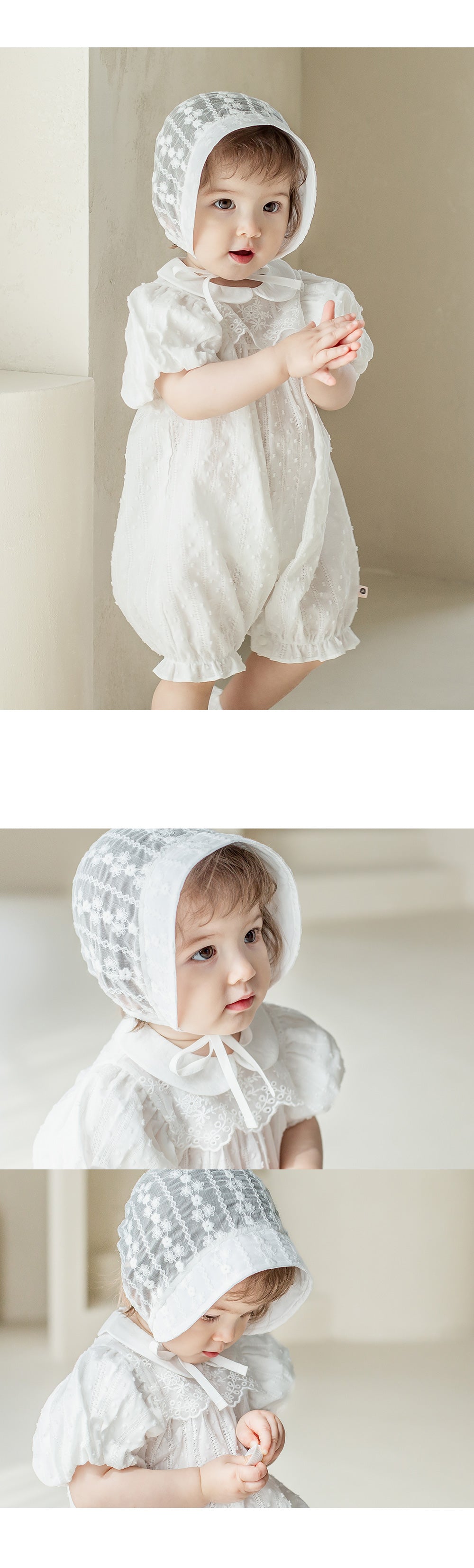ESTELL Lace Baby Bonnet