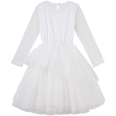 Sally L/S Spot Tutu Dress