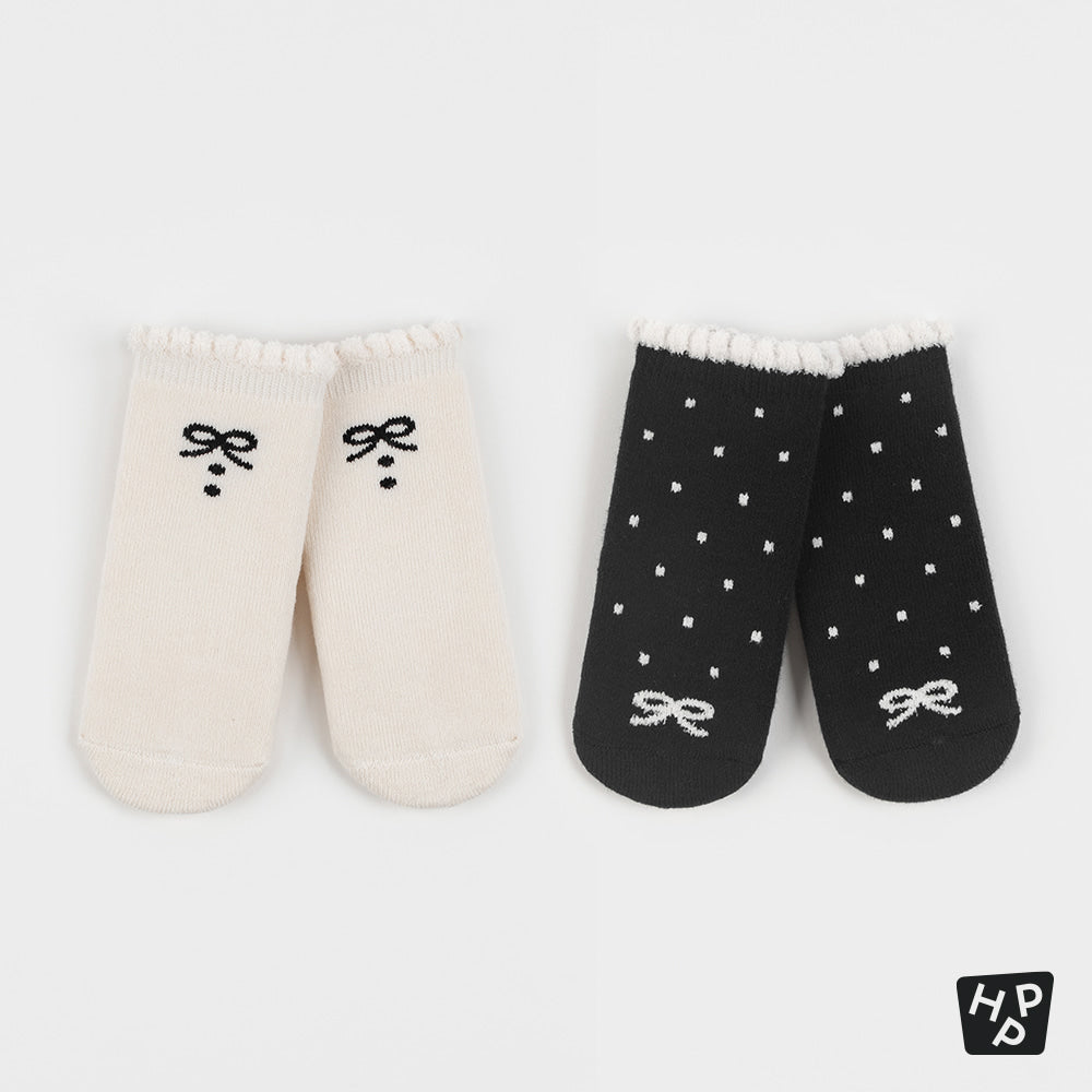 Rubbon Winter Baby 2pack Socks