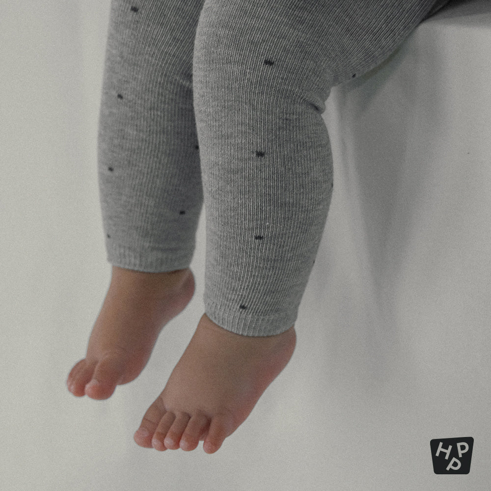Polka baby leggings set