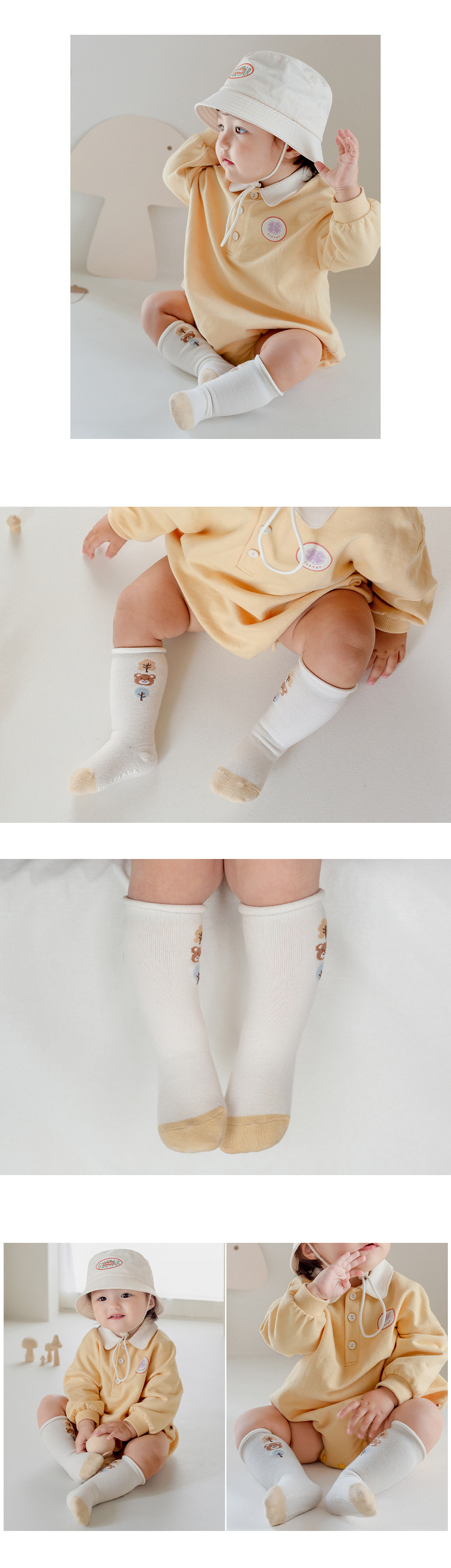 Lesser rolling baby knee socks