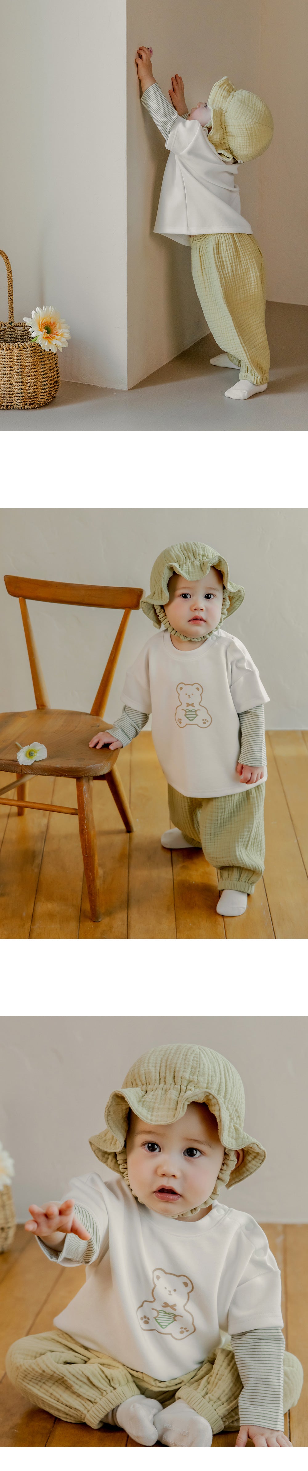 Happy Bebe Cotton Gauze Pants