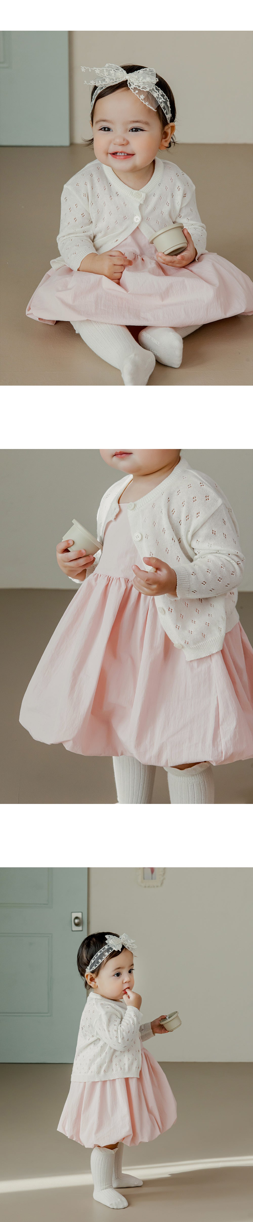 Haze Balloon Baby Dress