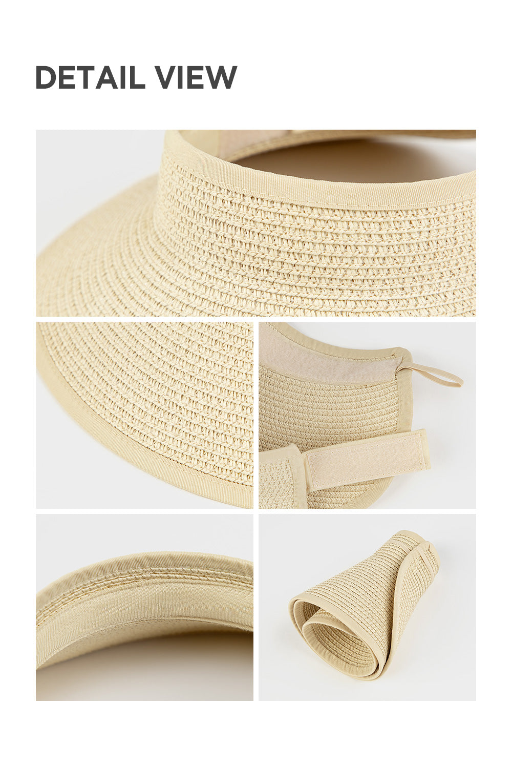 Lanua wide straw sun cap