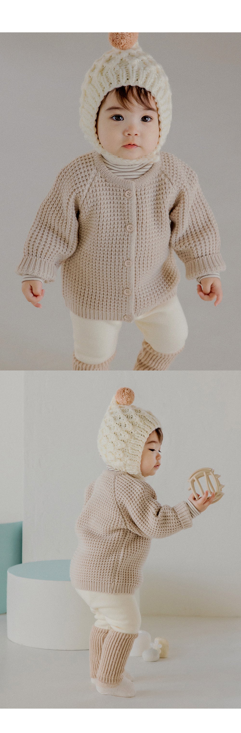 Linda knit baby cardigan
