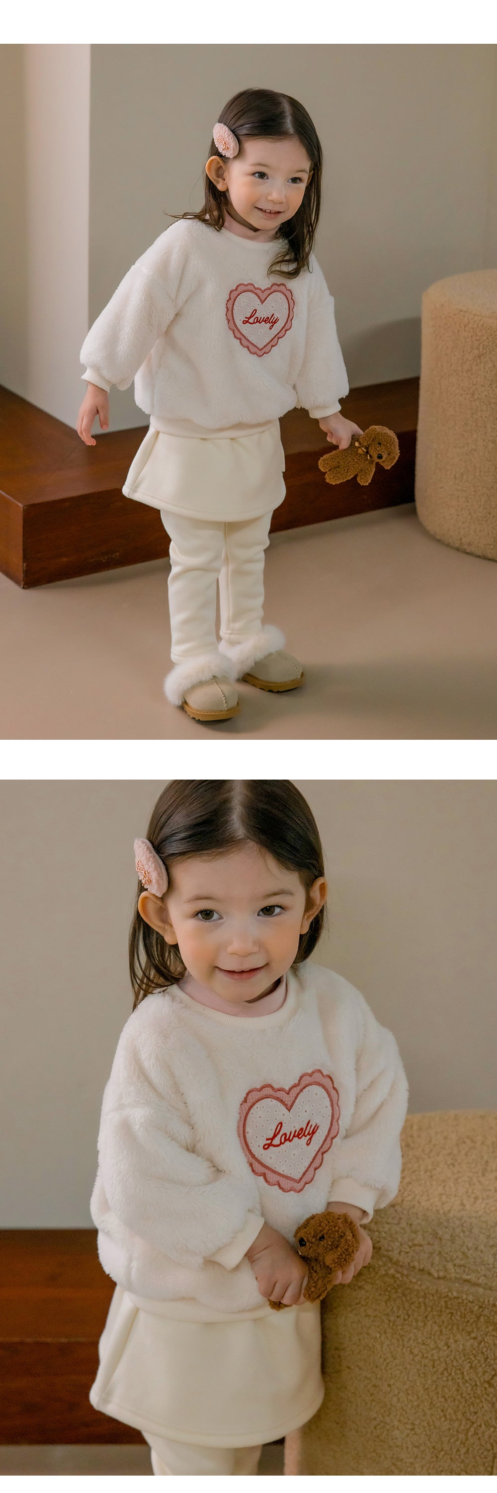 Lovely Fleece Baby Skirt Leggings