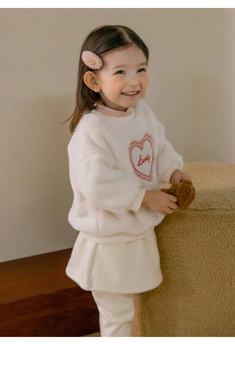 Lovely Fleece Baby Skirt Leggings