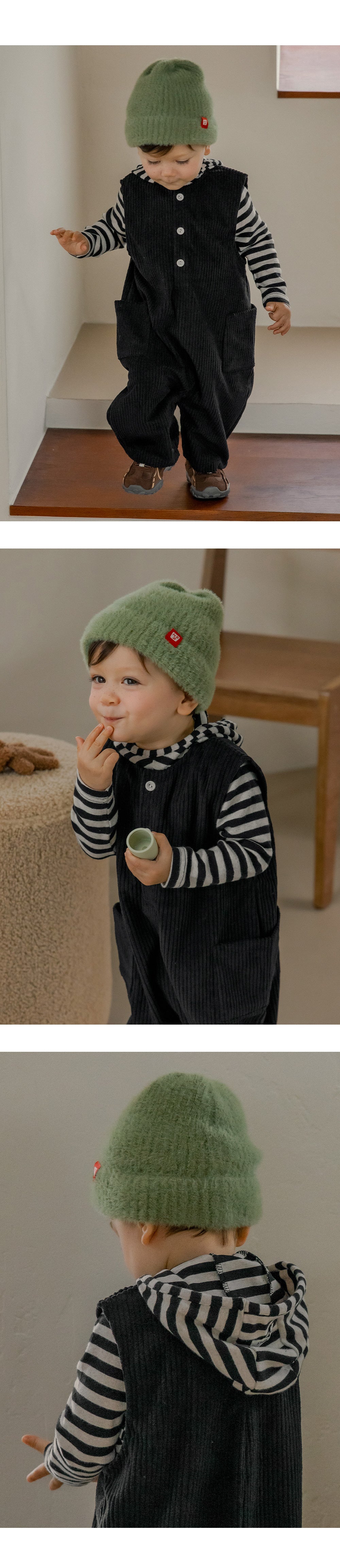 Mink Fluffy Nupy Knit Baby Beanie