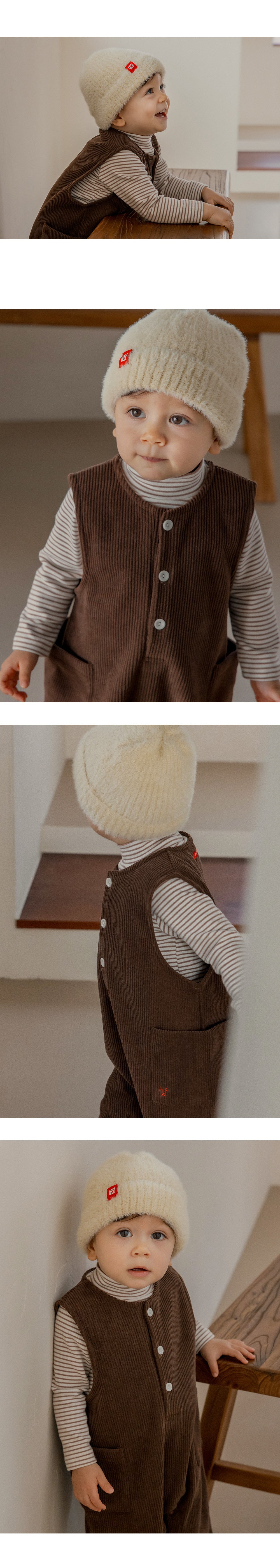 Mink Fluffy Nupy Knit Baby Beanie